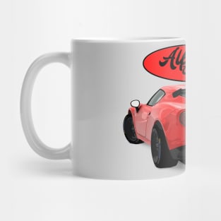 Alfa Romeo 4C Rosso Back Mug